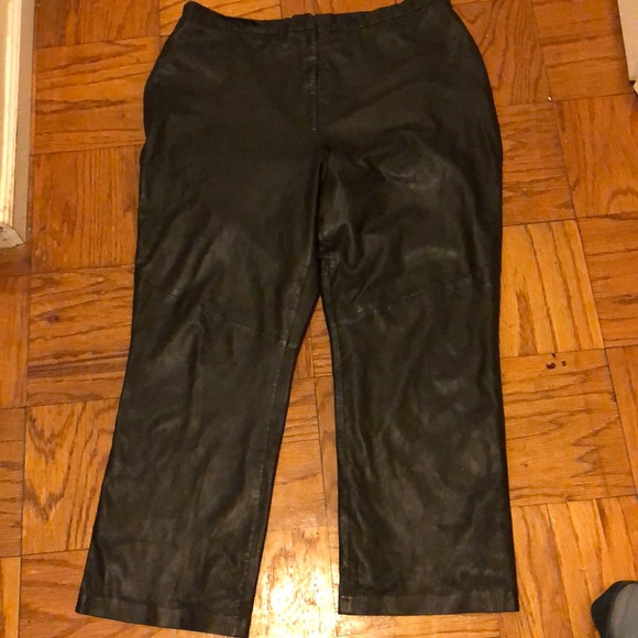 Black leather pants - Picture 1 of 8